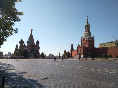 Die Reise ging u.a. nach Moskau.