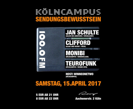 Kölncampus Sendungsbewusstsein Clubnacht 2017