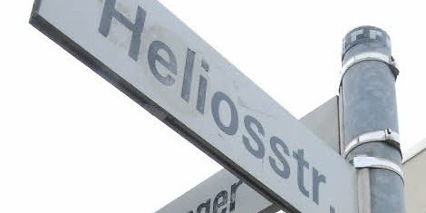 Straßenschild Heliosstraße in Ehrenfeld