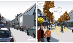 Ein Auszug aus dem gkeichnamigen Comic von Astrid Raimann (S. 22+23).