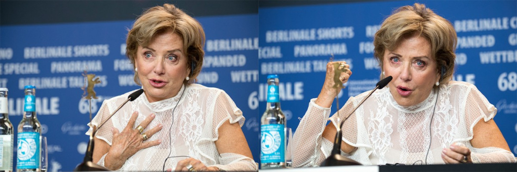 Ana Brun. Die Schauspielerin bei der Pressekonferenz von Las herederas (The Heiresses)
