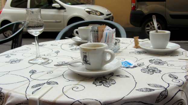 Caffé und Grappa in Italien