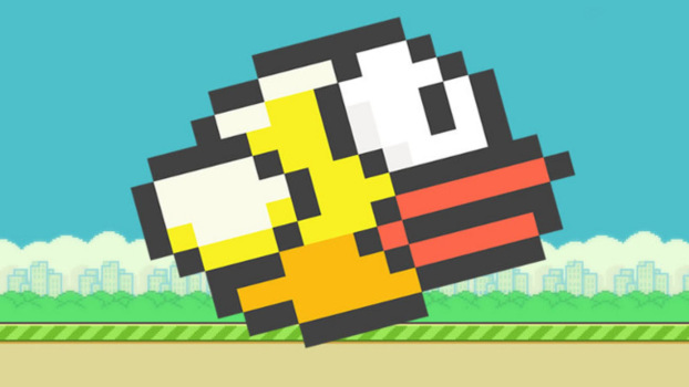 Dieser verpixelte Kollege war eins DER Themen der 2010er: Flappy Bird.