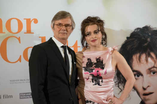 Bille August und Helena Bonham Carter auf dem roten Teppich zur Premiere von Eleanor & Colette in der Lichtburg in Essen.