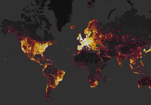 Strava visualisiert alle gesammelten Nutzerdaten und schafft damit eine leuchtende Weltkarte - die Heatmap.