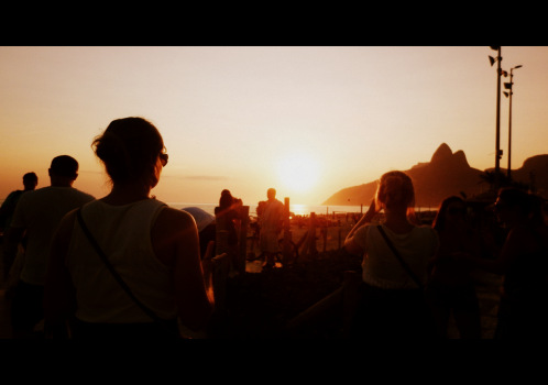 Sonnenuntergang in Ipanema.