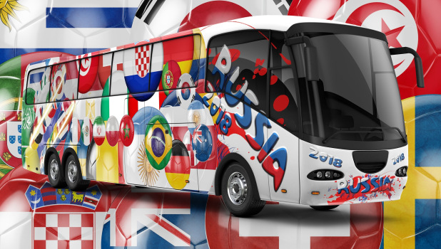 Mit dem Bus oder im TV nach Russland zur Fußball-WM?