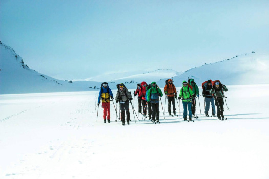 Fernfieber-Reporter Lukas Scheid auf seinem Survivaltrip durchs norwegische Eis.