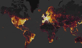 Strava visualisiert alle gesammelten Nutzerdaten und schafft damit eine leuchtende Weltkarte - die Heatmap.